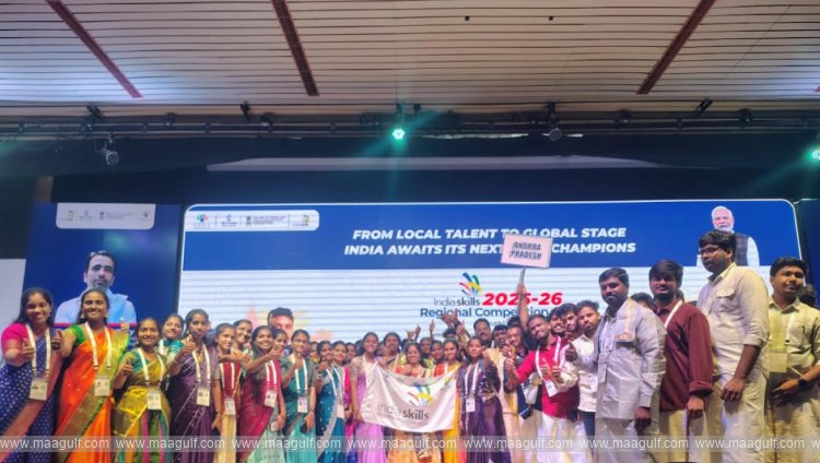 ఇండియా స్కిల్స్ సౌత్ రీజినల్స్‌(2025-26) లో ఆంధ్రప్రదేశ్ కు 23 పతకాలు