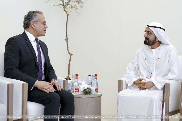 Sheikh Mohammed meets with UNESCO Director General during World Governments Summit