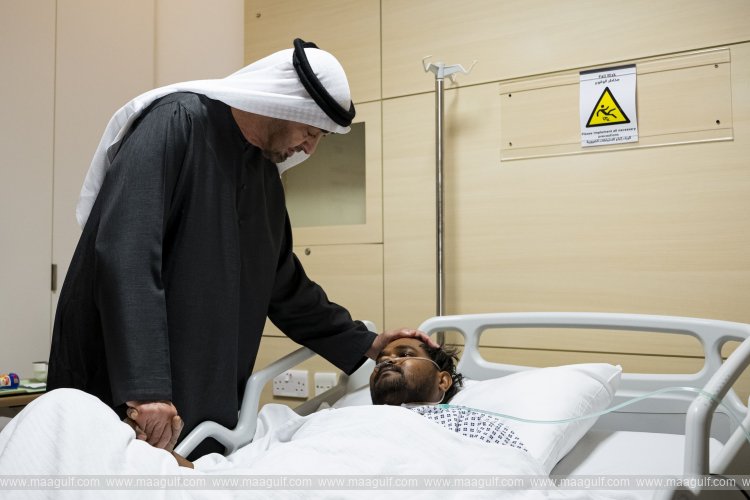 UAE President visits victims of recent attacks receiving hospital treatment
