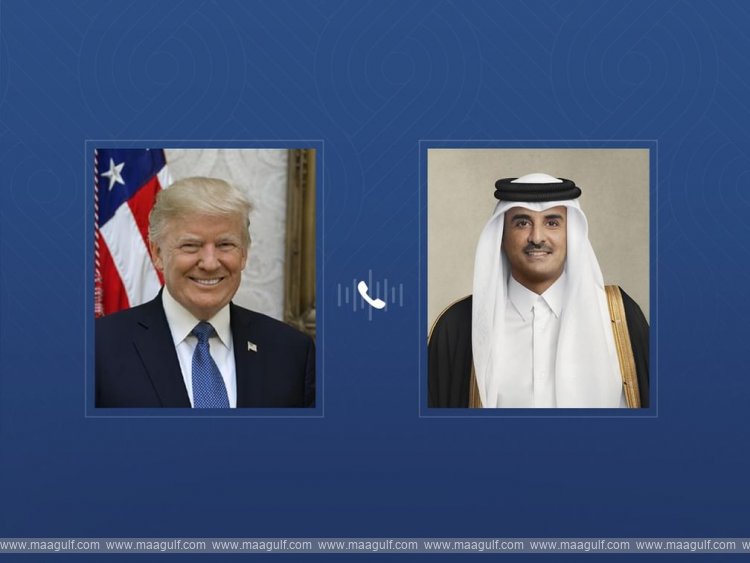 Emir of Qatar holds telephone call with US President