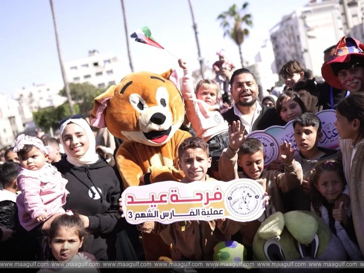Eid Al-Fitr carnival for children held in Gaza under UAE’s Chivalrous Knight 3