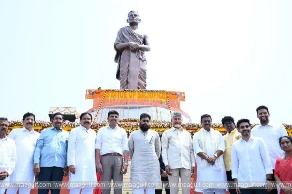 అమరావతిలో పొట్టి శ్రీరాములు విగ్రహం..