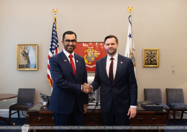 US Vice President welcomes Sultan Al Jaber to White House