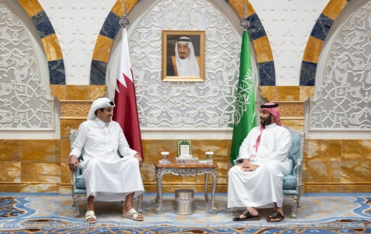 Qatari Emir\'s meeting with Saudi Crown Prince concludes