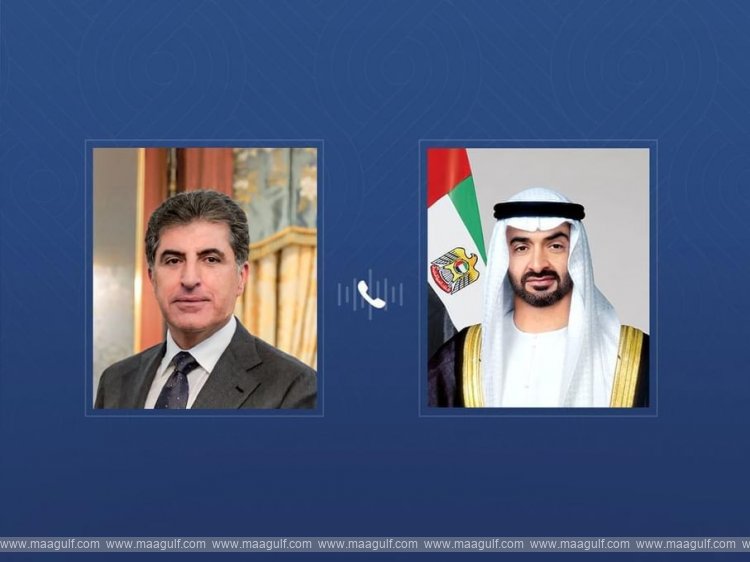 UAE President calls President of the Kurdistan Region of Iraq and condemns terrorist attack on his residence