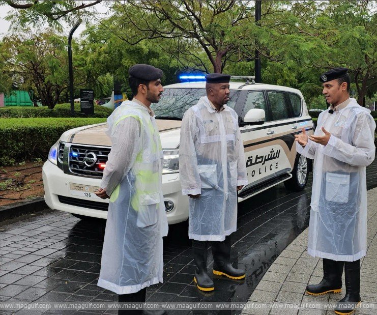 Sharjah Police increase patrols ahead of rainfall