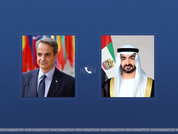 UAE President and Greek Prime Minister discuss regional developments and bilateral ties