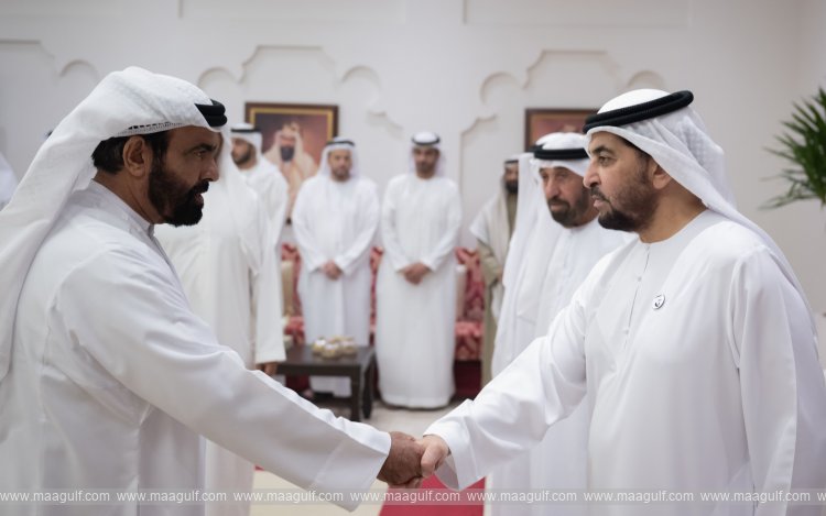 Hamdan bin Zayed receives citizens in Madinat Zayed Majlis