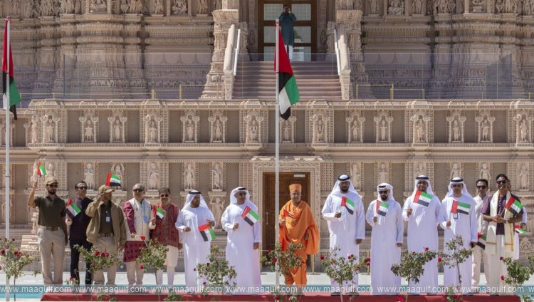 BAPS Hindu Mandir Reopens with UAE Flag-Raising Ceremony Expressing Gratitude, Unity and  Solidarity