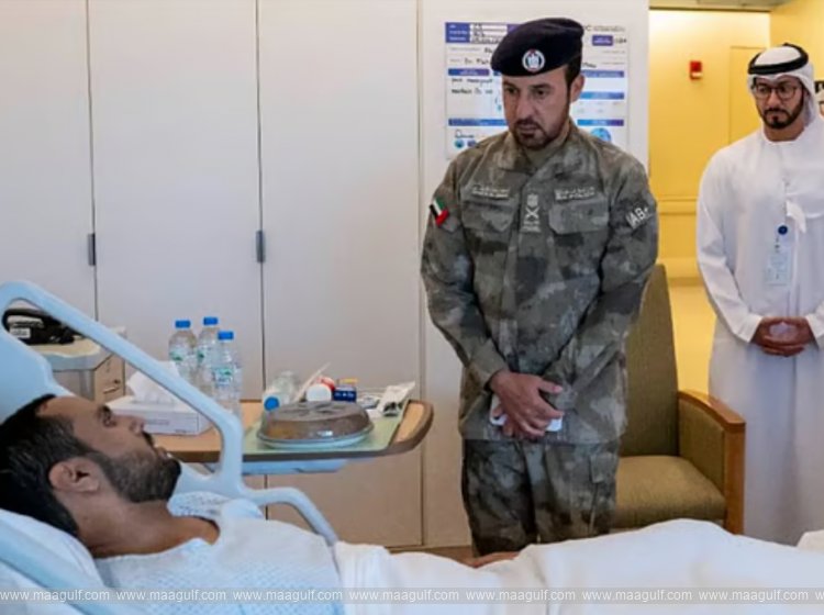 Abu Dhabi Police Chief reviews treatment of those injured in Iran attacks