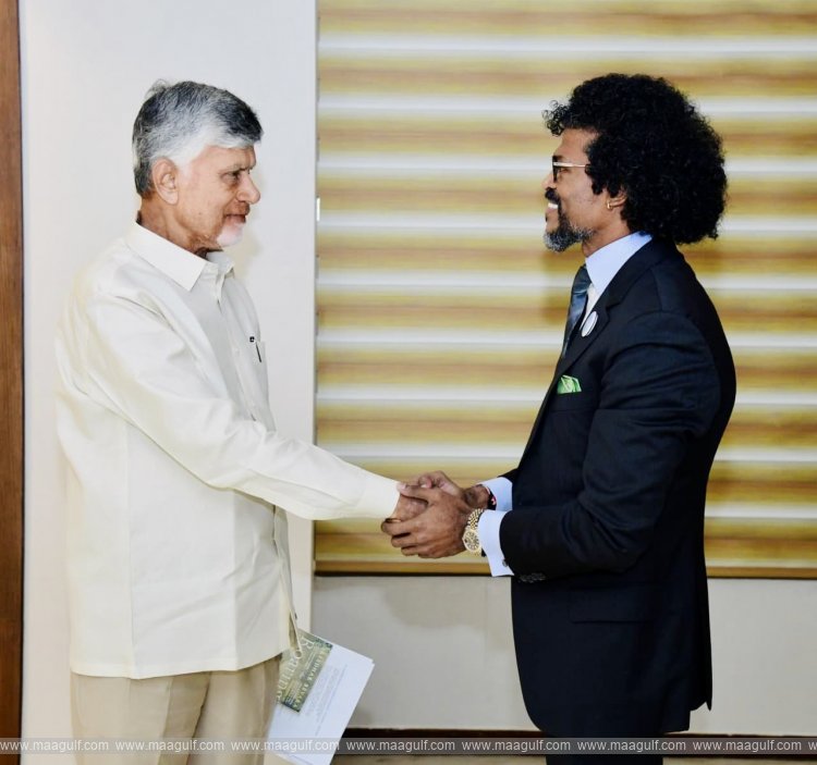 Dr.Sreedhar Bevara meets CM Chandrababu Naidu