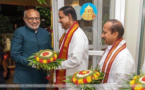 తిరుమలకు చేరుకున్న ఉపరాష్ట్రపతి సి.పి.రాధకృష్ణన్