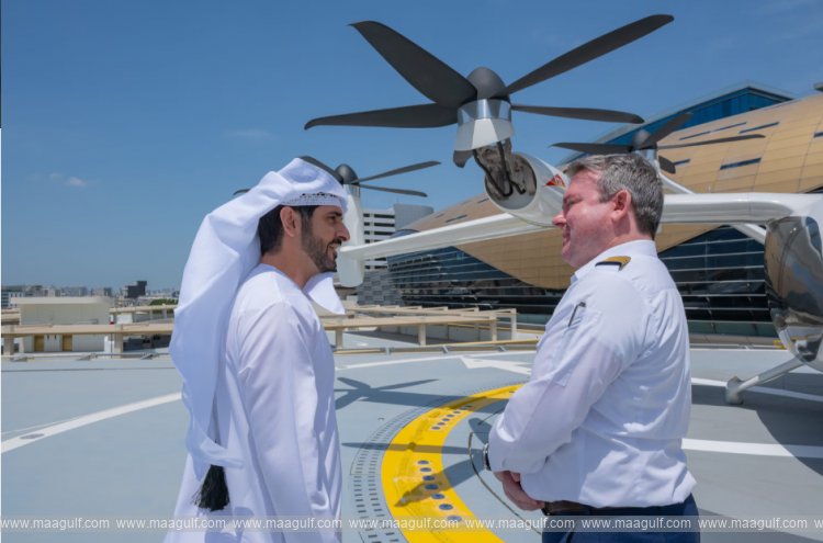 Sheikh Hamdan reviews newly completed Air Taxi Station near Dubai International Airport