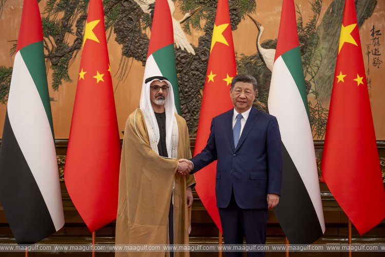 President of People’s Republic of China receives Crown Prince of Abu Dhabi