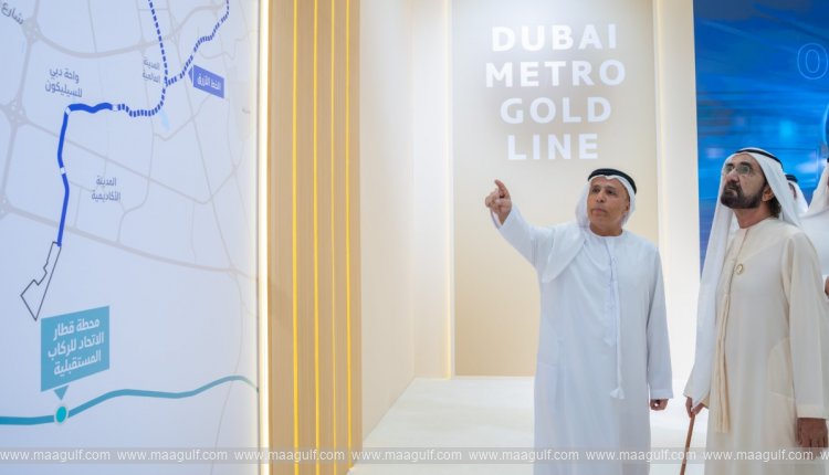 Sheikh Mohammed approves Dubai Metro’s Gold Line spanning 42 km, 18 stations, directs immediate start to project
