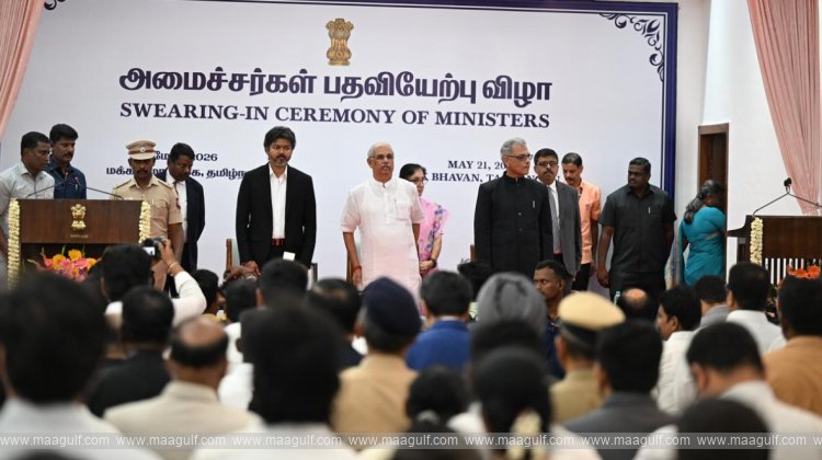 తమిళనాడులో విజయ్‌ క్యాబినెట్ విస్తరణ..21మంది టీవీకే, ఇద్దరు కాంగ్రెస్..