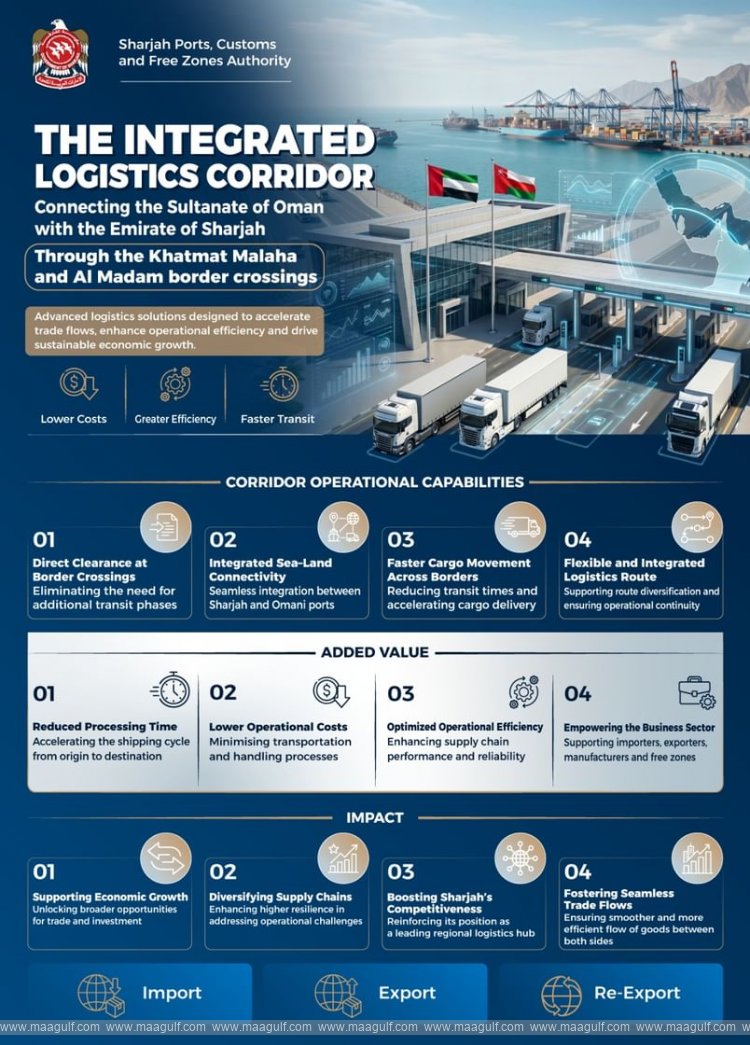 Sharjah Customs launches integrated logistics corridor with Oman