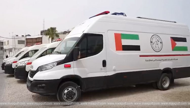 UAE delivers 40 tonnes of medical supplies, four ambulances to health sector in Gaza Strip