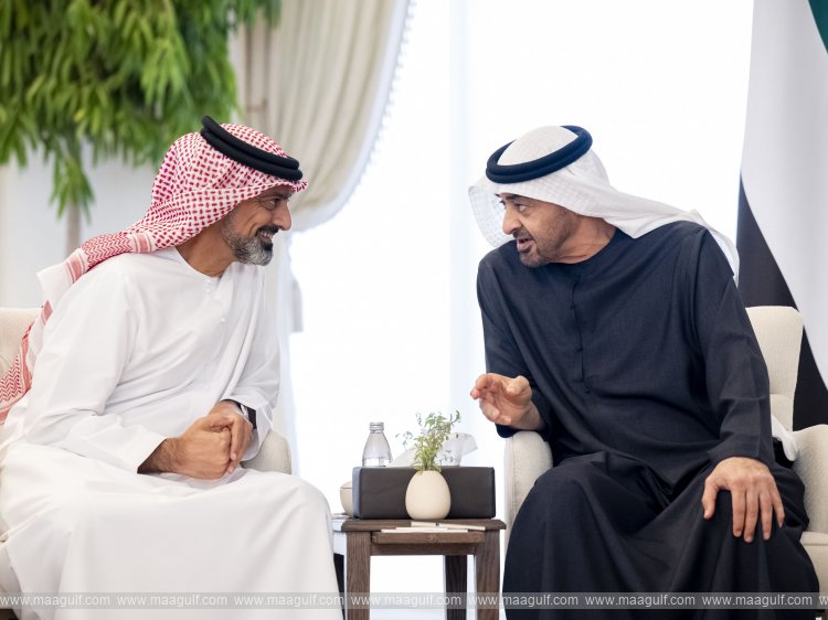 UAE President receives Crown Prince of Ajman