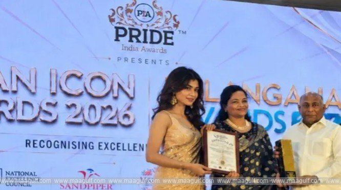 తెలంగాణ ఎక్సలెన్స్ అవార్డు అందుకున్న శ్రీ పల్లవి