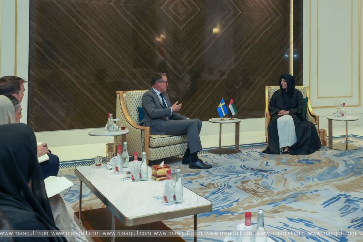 Latifa bint Mohammed discusses strengthening cultural, creative cooperation with Swedish ambassador