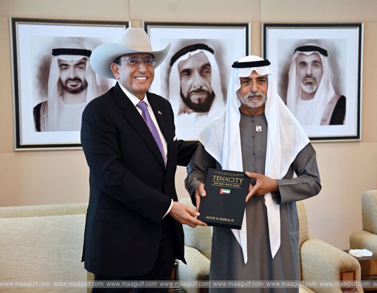 Nahyan bin Mubarak witnesses launch of \'Tenacity\' by Augie Fabela on UAE’s resilience, unity in face of challenges