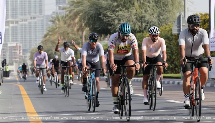 Dubai Police Crown Winners of 60km \'Proud of UAE\' Cycling Race After Intense Competition