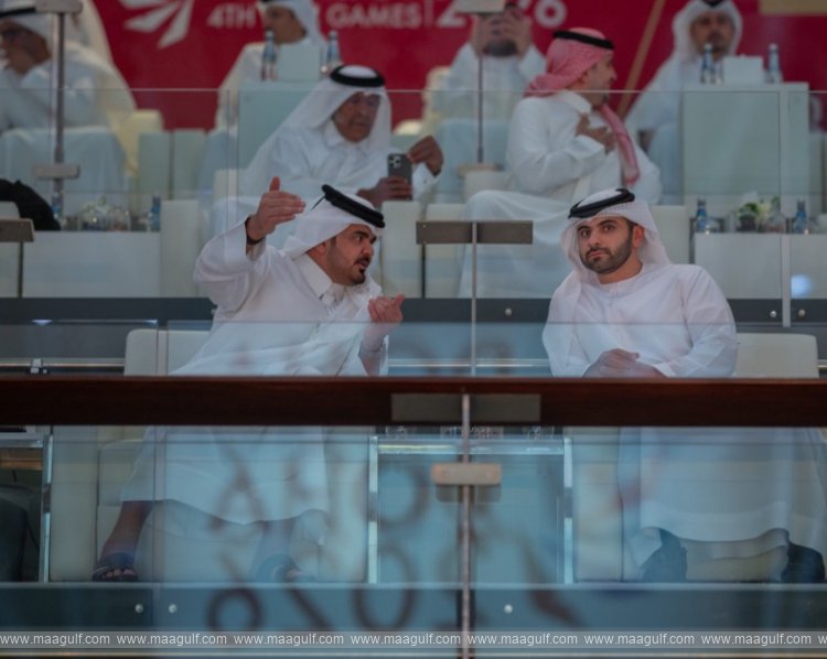 Mansoor bin Mohammed attends opening ceremony of the 4th GCC Games in Doha
