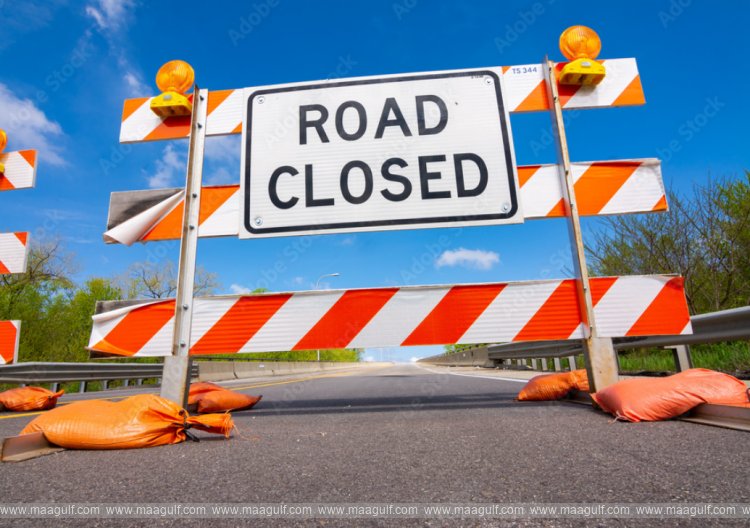 Temporary restrictions on the ring road leading towards Al-Masila..!!