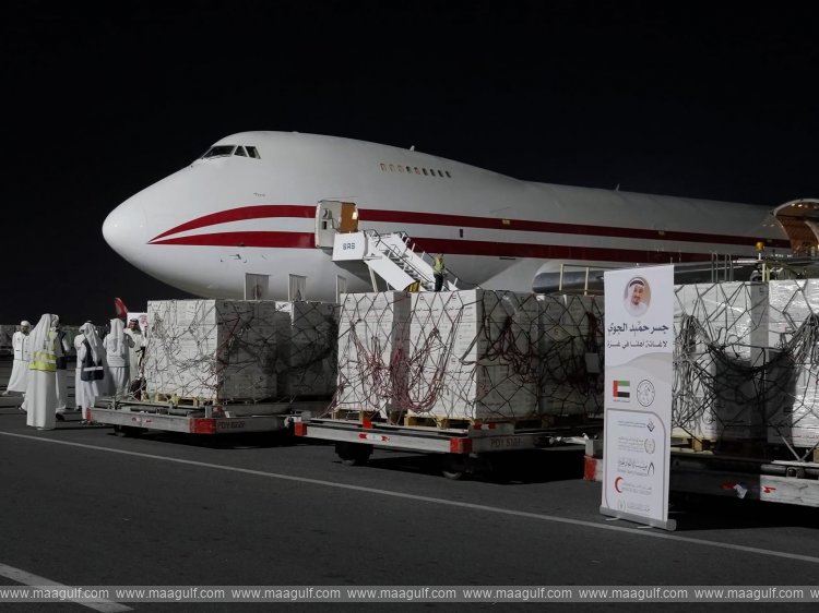 \'Humaid Air Bridge\' campaign delivers over 600 tonnes of humanitarian aid to Palestinians in Gaza