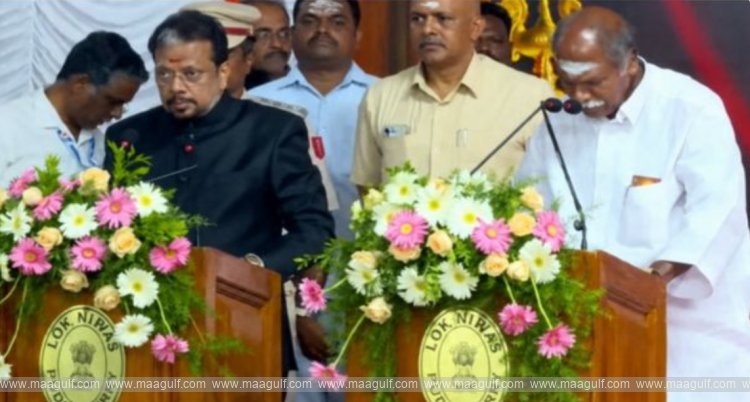 పుదుచ్చేరి సీఎంగా రంగసామి రికార్డు