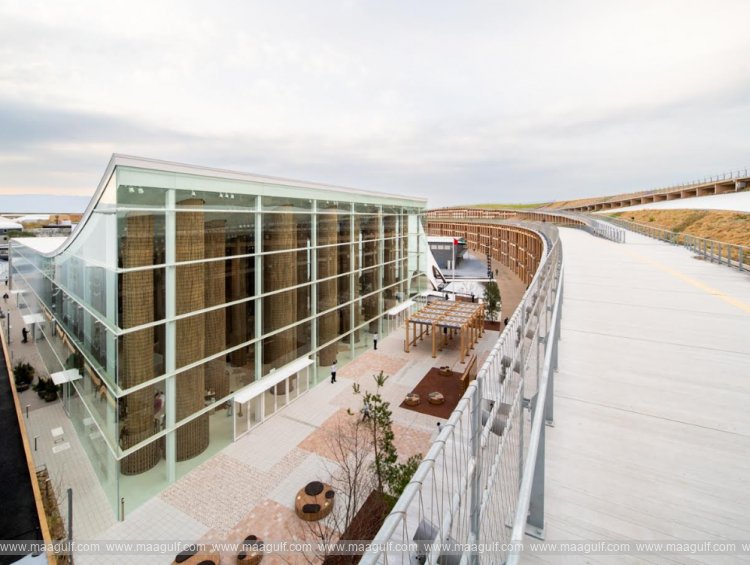 Palm fronds from UAE pavilion to support community centre in earthquake-affected Wajima, Japan