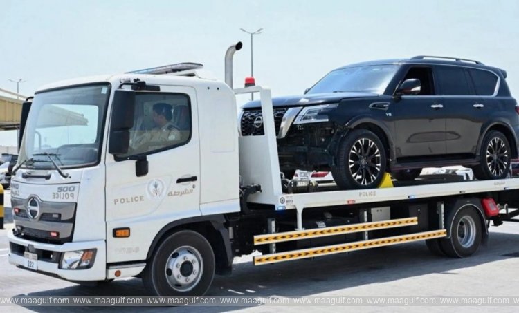 Sharjah police detain reckless driver in residential stunts