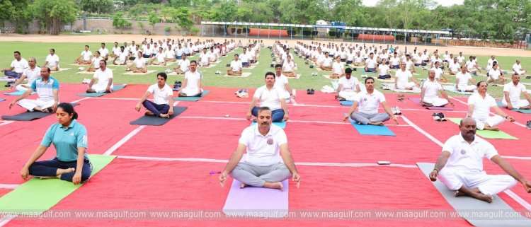 ప్రతి పోలీసు అధికారి యోగాను దినచర్యలో భాగం చేసుకోవాలి: సైబరాబాద్ సీపీ