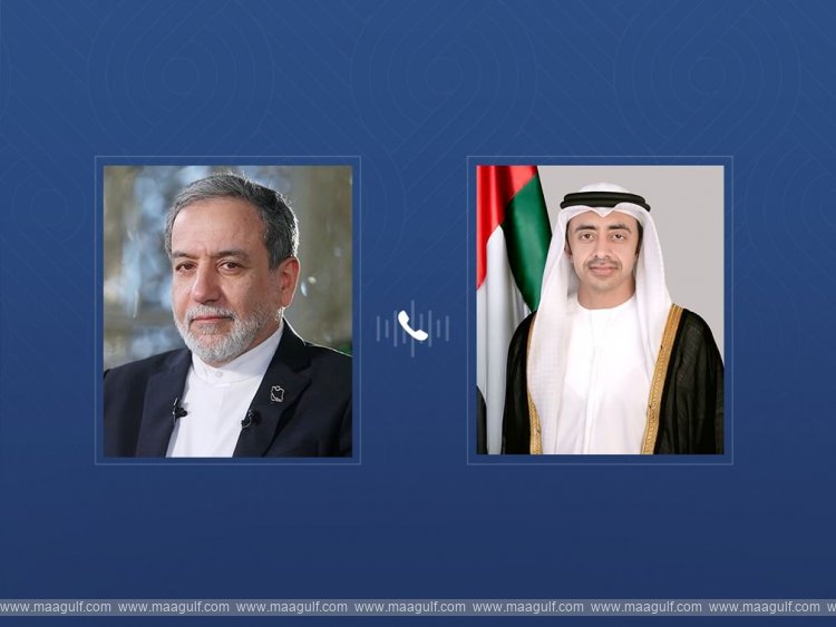 Abdullah bin Zayed receives phone call from Iranian Foreign Minister