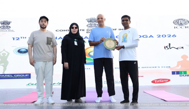 Indian Consulate and Dubai Police Celebrate International Day of Yoga