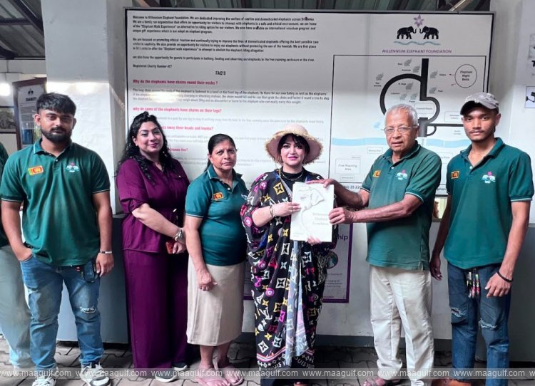 Sonia Majeed Becomes First Asian Artist to Adopt Elephant at Sri Lanka’s Millennium Elephant Foundation