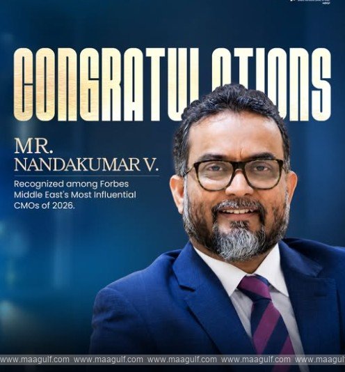 Forbes Middle East Honours Lulu Retail’s V. Nandakumar Among Region’s Most Powerful Marketing Leaders 2026