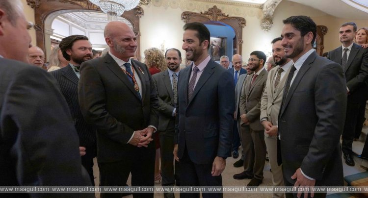 Sultan bin Ahmed attends Royal European Academy of Doctors dinner