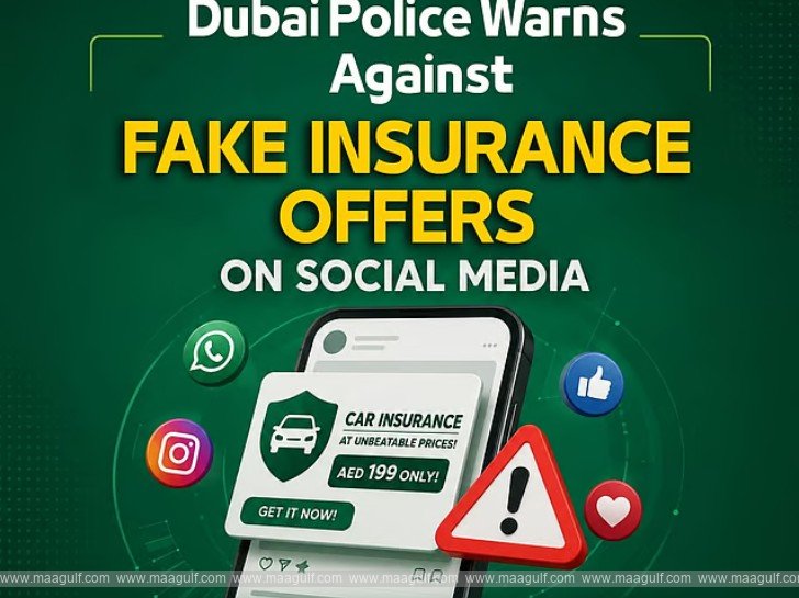 Dubai Police Warns Against Fake Insurance Offers on Social Media