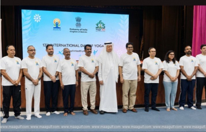 Yoga gathering under the auspices of the Indian Embassy..!!