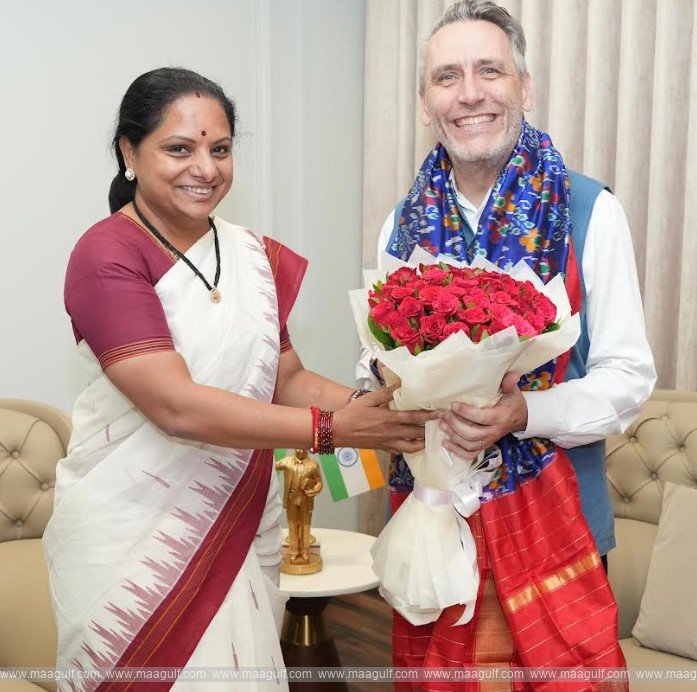 టీఆర్ఎస్ చీఫ్ కవితతో బ్రిటిష్ డిప్యూటీ హై కమిషనర్ భేటీ