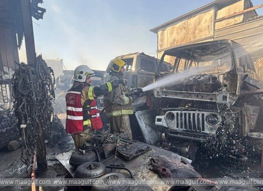 Update on the fire at Al-Nayem scrap yard..!!