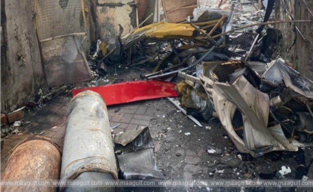Restaurant fire in Al Amerat..!!