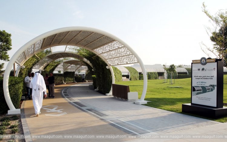 Growing popularity of air-conditioned parks in Qatar...!!