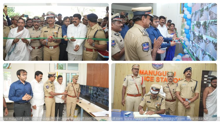 DGP Anand inaugurates the new police station building in Manuguru