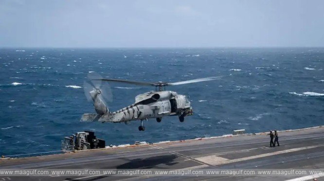 US helicopter makes emergency landing in the Arabian Sea