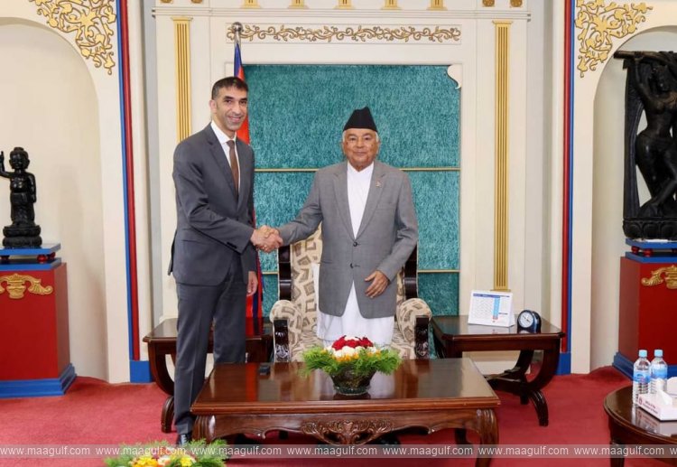 Nepalese President welcomes Al Zeyoudi, highlighting growing trade, investment opportunities