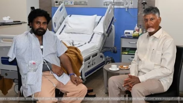 ముంబై ఆసుపత్రిలో పవన్ కల్యాణ్‌ను పరామర్శించిన సీఎం చంద్రబాబు