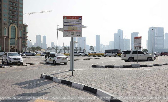 Paid parking in Sharjah until midnight, starting July 1